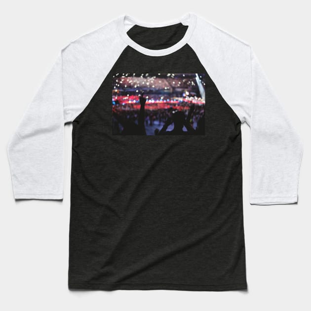 Concert Baseball T-Shirt by lunaperriART